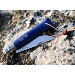 Couverts*OPINEL Couteau N°8 Baroudeur Bleu Foncé Colorama