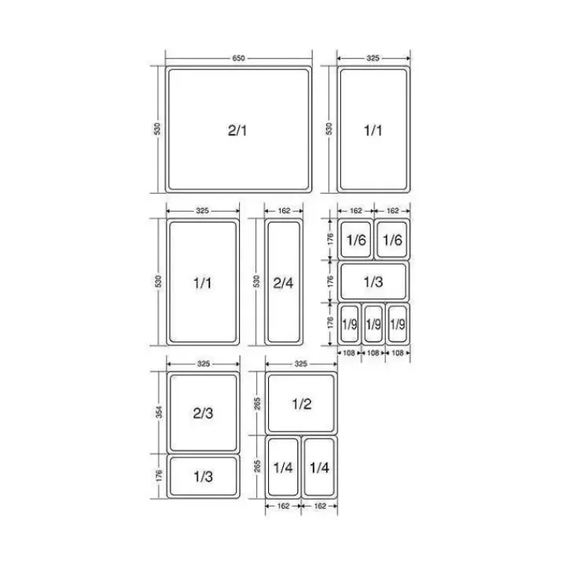 Conservation*BOURGEAT Couvercle Boîte Modulus Gastronorme GN 2/3