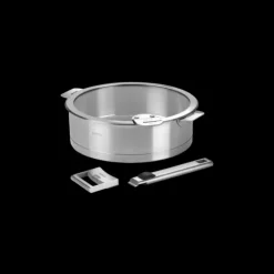 Couvercle De Cuisson*CRISTEL Couvercle Plat en Verre Trempé 24 cm Strate Amovible