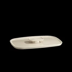 Couvercle De Cuisson*EMILE HENRY Couvercle Rectangulaire en Céramique pour Plat à Four 35 x 22 cm Argile