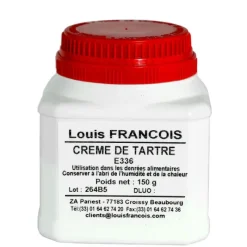 Additifs Alimentaires*LOUIS FRANCOIS Crème de Tartre E336 150 g Louis François