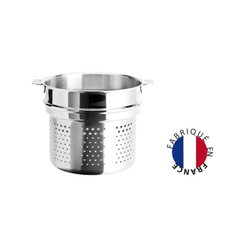 Casseroles*CRISTEL Cuiseur à Pâtes Mutine Ø 22 cm Manche Amovible Inox