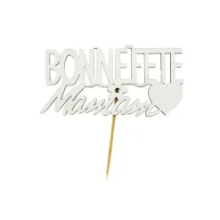 Décoration Gâteau*PATISDECOR Décor Bonne Fête Maman sur Pic (x2) Patisdécor