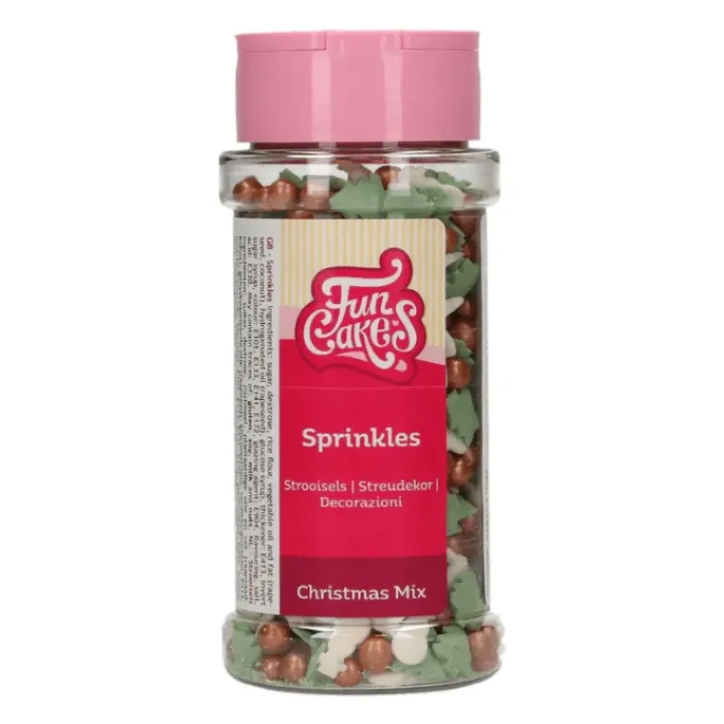 Décoration Comestible*FUNCAKES Décoration en Sucre Christmas Mix Noël 55 g