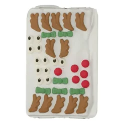 Décoration Comestible*WILTON Décoration Gâteau Noël Rennes en Glace Royale (x12)