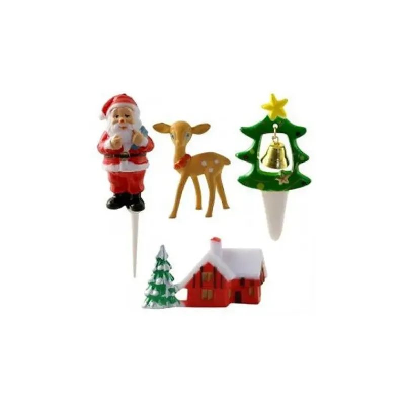 Décoration Gâteau*SCRAPCOOKING Décorations de bûches de Noël (x4)