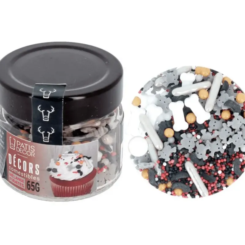 Décoration Comestible*PATISDECOR Décors en Sucre Mélange Pirates 65 g Patisdécor