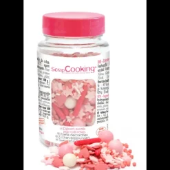 Décoration Comestible*SCRAPCOOKING Décors en Sucre Mélange Rods Rose 70 g
