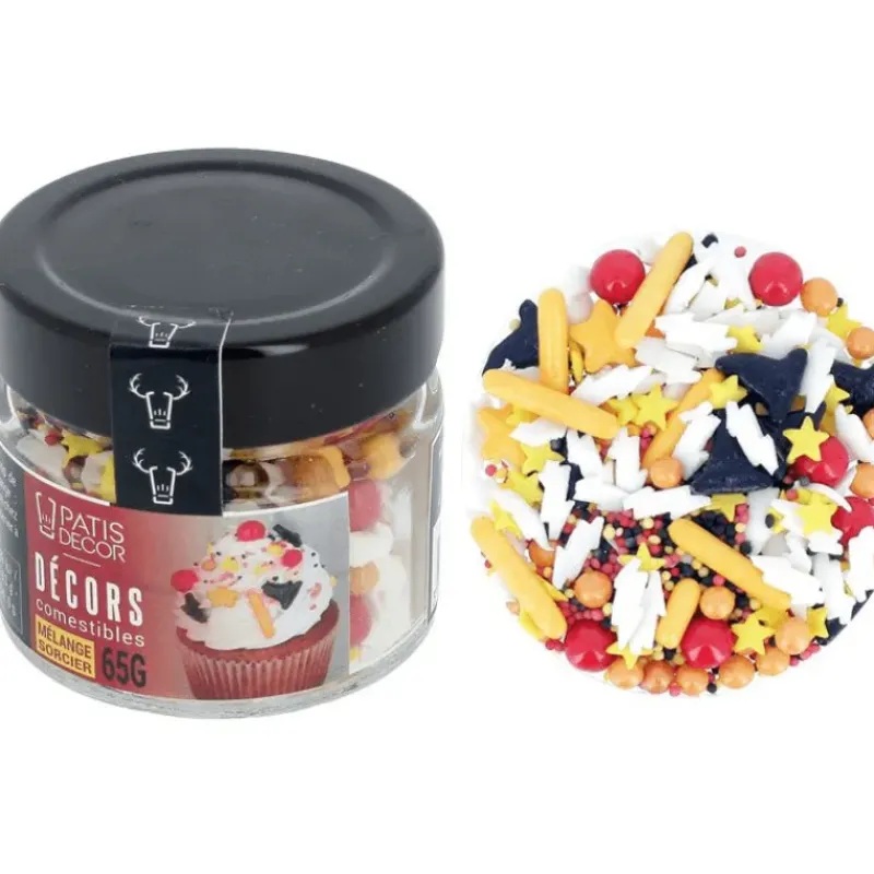 Décoration Comestible*PATISDECOR Décors en Sucre Mélange Sorcier 65 g Patisdécor