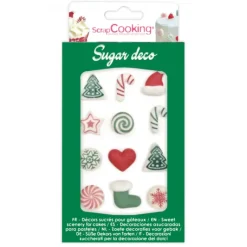 Décoration Comestible*SCRAPCOOKING Décors en Sucre Noël (x12)