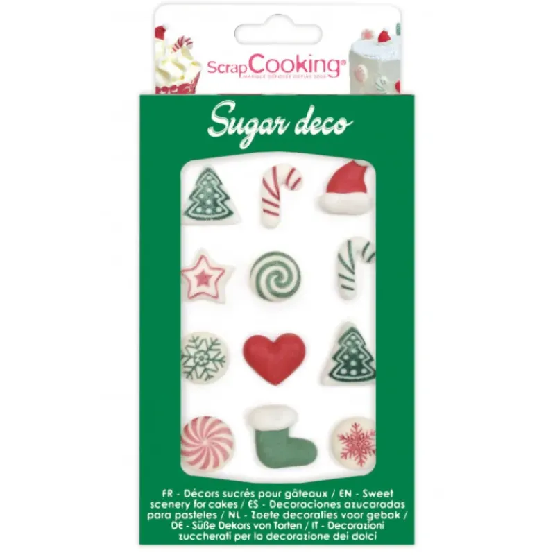 Décoration Comestible*SCRAPCOOKING Décors en Sucre Noël (x12)