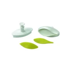 Emporte Pièce - Découpoir Pâtisserie*MALLARD FERRIERE Découpoir poussoir Feuille Pétale de 8 cm (x2)