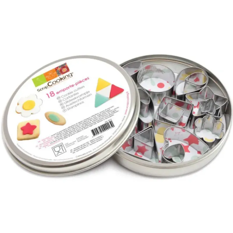 Emporte Pièce - Découpoir Pâtisserie*SCRAPCOOKING Découpoirs Décoration de biscuits (x18)