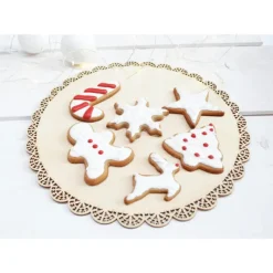 Emporte Pièce - Découpoir Pâtisserie*SCRAPCOOKING Découpoirs Noël Inox Dorés x3