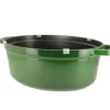 Cocotte En Fonte*STAUB DEFAUT Cocotte Fonte Ovale 31 cm Vert Basilic Majolique 5,5 L (sans couvercle)