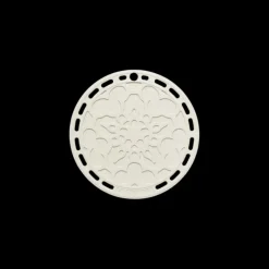 Servir, Présenter*LE CREUSET Dessous de Plat en Silicone Fleur 20 cm Meringue