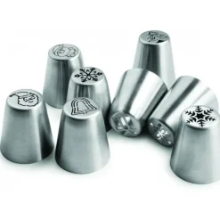 Douilles Pâtisserie*IBILI Douilles Russes Décors Noël Ø 2,4 cm (x8)