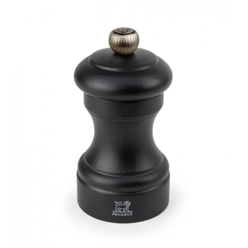 Moulin*PEUGEOT Duo Moulin à Poivre et à Sel Bistro 10 cm Noir et Blanc