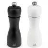Moulin*PEUGEOT Duo Moulin à Poivre et à Sel Tahiti 15 cm Noir et Blanc
