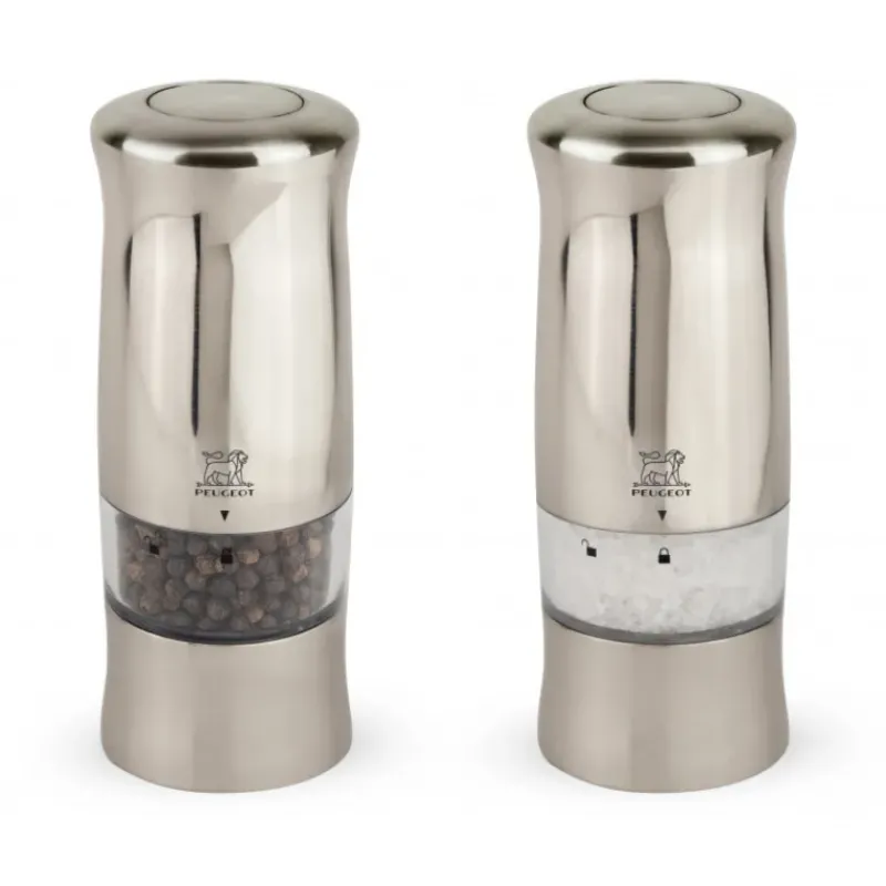 Moulin*PEUGEOT Duo Moulin à Poivre et Sel Electrique Zeli 14 cm