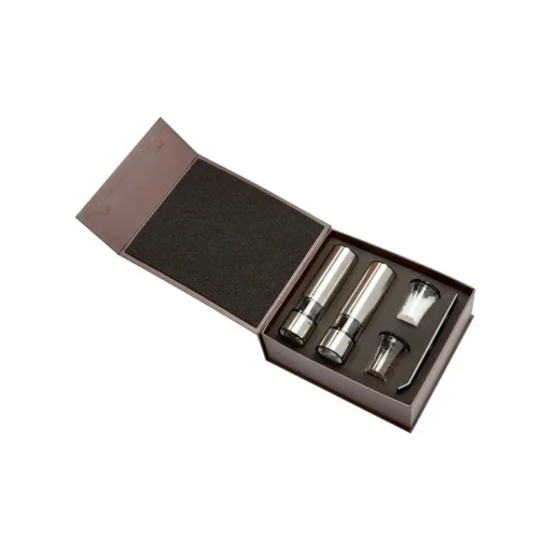 Moulin*PEUGEOT Duo Moulin à Poivre et Sel Electrique Elis Sense U'Select 20 cm Inox