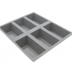 Moule Silicone*DE BUYER Elastomoule à Cake - 6 empreintes 21 x 17,6 cm - Silicone