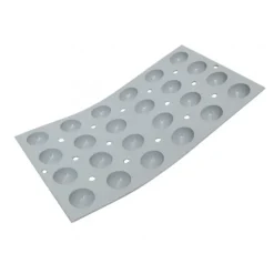 Moule Silicone*DE BUYER Elastomoule Demi-sphère - 24 empreintes 30 x 17,6 cm - Silicone