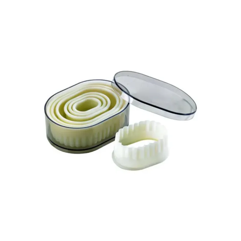 Emporte Pièce - Découpoir Pâtisserie*MALLARD FERRIERE Emporte Pièce Ovale Cannelé Polyglass (x7)