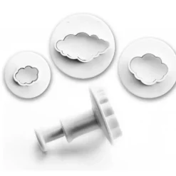 Emporte Pièce - Découpoir Pâtisserie*IBILI Emporte-Pièce avec Poussoir Nuage (x3)