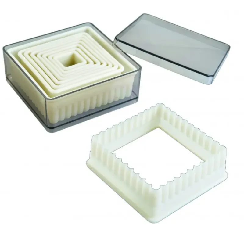 Emporte Pièce - Découpoir Pâtisserie*IBILI Emporte-Pièce Carré Cannelé Polyglass (x9)