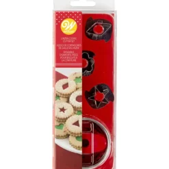 Emporte Pièce - Découpoir Pâtisserie*WILTON Emporte-Pièces Linzer Noël (x7)
