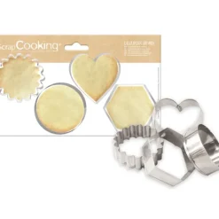 Emporte Pièce - Découpoir Pâtisserie*SCRAPCOOKING Emporte-Pièces pour Biscuits en Inox (x4)
