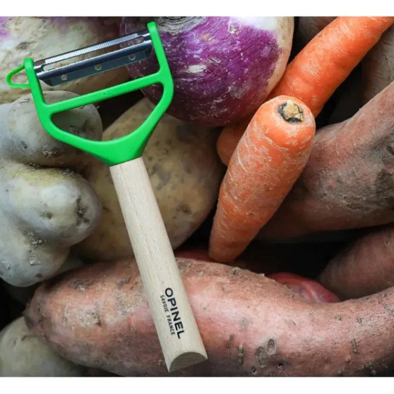 Eplucheurs, Dénoyauteur*OPINEL Eplucheur en Bois Vert T-duo
