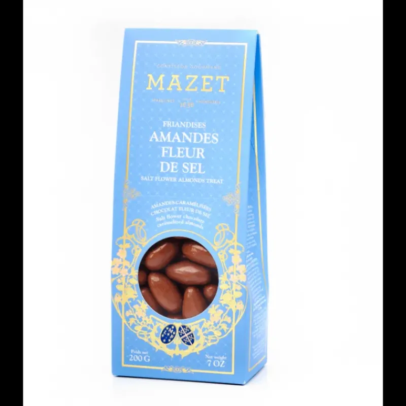 Chocolats À Offrir|Confiserie*MAZET Etui Pincé Friandises Amandes Fleur de Sel 200 g
