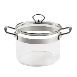 Faitout*MASTRAD Faitout en Verre avec Couvercle 20 x H 15 cm Belissam