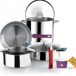 Faitout*CRISTEL Faitout Mutine Ø 24 cm Manche Amovible Inox