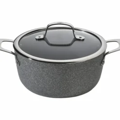 Faitout*BALLARINI Faitout Pierre 20 cm avec couvercle Salina Granitium