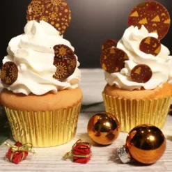 Décoration Comestible*PATISDECOR Feuille Transfert Chocolat Noël 17,5 x 27,5 cm (x4) Patisdécor