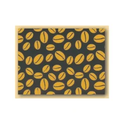 Décoration Comestible*MALLARD FERRIERE Feuilles de transfert chocolat Grains de café or 34 x 26,5 cm (x10)