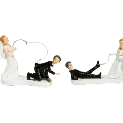 Décoration Gâteau*CUISINEADDICT Figurine Mariage A la Pêche 2 Modèles 14 cm