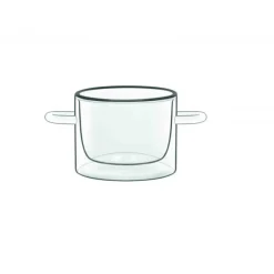 Servir, Présenter*LUIGI BORMIOLI FIN DE SERIE Casserole En Verre Double Paroi 12 cl (x2) THERMIC GLASS