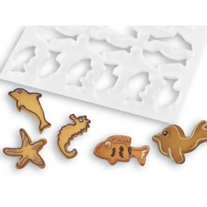 Emporte Pièce - Découpoir Pâtisserie*MALLARD FERRIERE FIN DE SERIE Plaque Découpoirs Animaux Marins