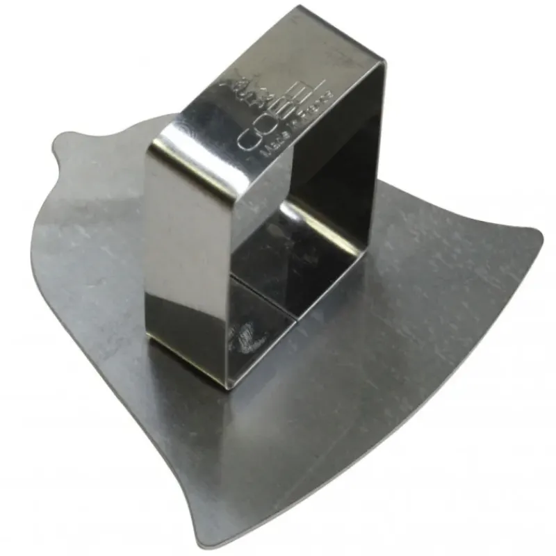 Cercle À Patisserie*GOBEL FIN DE SERIE Poussoir Cloche inox 78 x 78 mm -