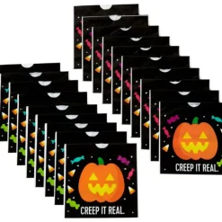 Emballage Alimentaire*WILTON FIN DE SERIE Sachet Bonbon Citrouille 15 x 15 cm (x18)