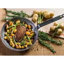 Woks*DE BUYER FIN DE SERIE Wok Ø 24 cm Mineral B Element