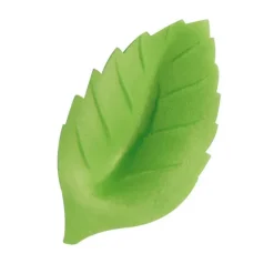 Décoration Comestible*FLORENSUC Fleurs de rose bleue x6, grandes feuilles x12 - en Azyme