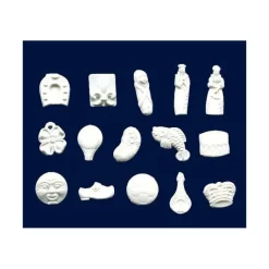 Décoration Gâteau*NORDIA Fèves Baigneurs Plastique Blanc x144