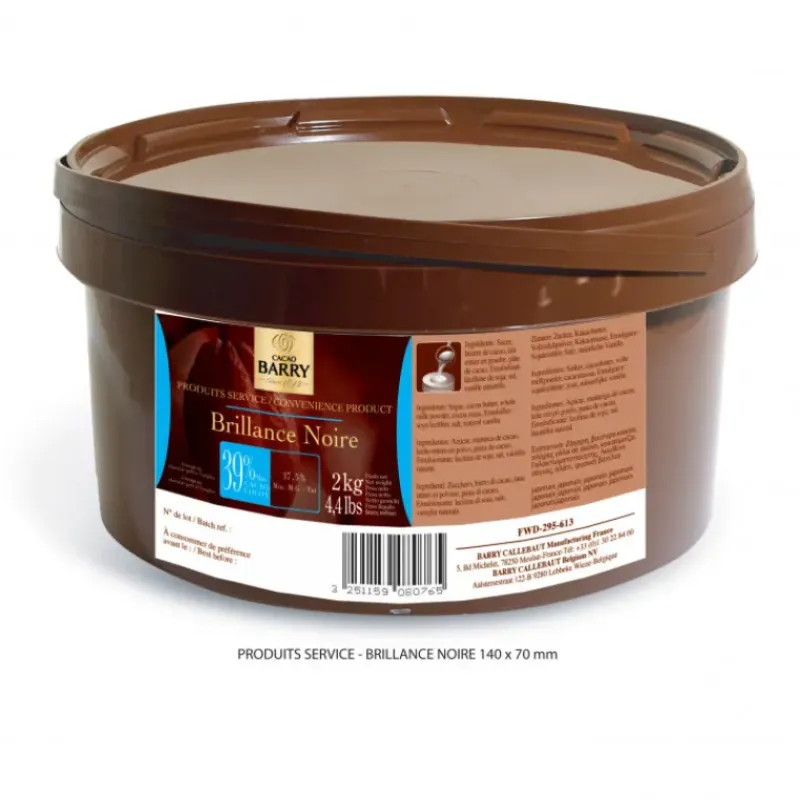 Nappages Et Glaçages*BARRY Glaçage Chocolat Brillance Noire 2 kg