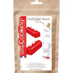 Nappages Et Glaçages*SCRAPCOOKING Glaçage Miroir Rouge 220 g