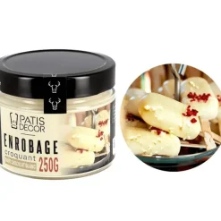 Nappages Et Glaçages*PATISDECOR Glaçage Rocher Chocolat Blanc 250 g Patisdécor